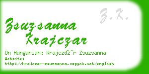 zsuzsanna krajczar business card